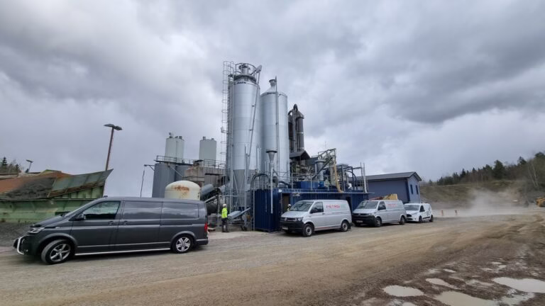 Træpulversilo til asfaltværk