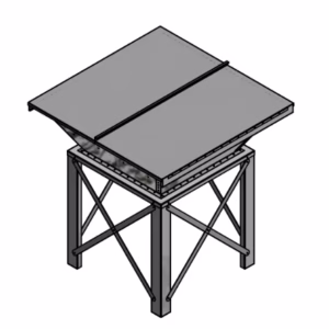 Materialetillæg med Unik snekkeboks med konisk forhøjning 1000 liter