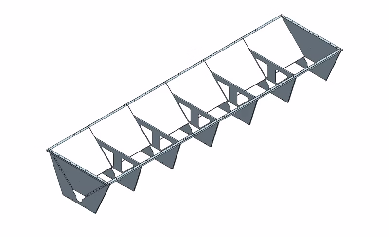 Aftipningskasse Ø135 - 6,0 m - 3,1 m³