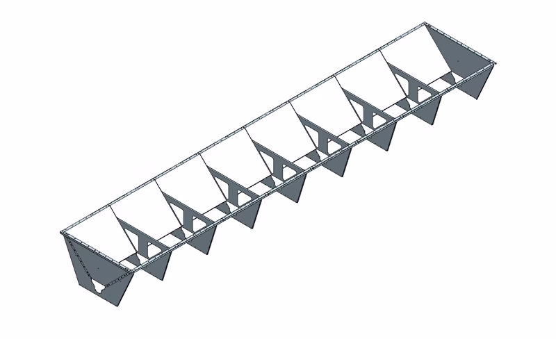 Aftipningskasse Ø135 - 8,0 m - 4,1 m³