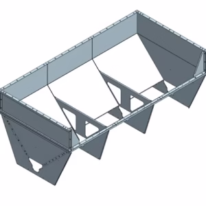 Aftipningskasse Ø135 – 3,0 m – 3,4 m³