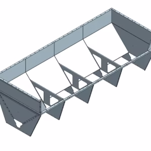 Aftipningskasse Ø135 – 4,0 m – 4,5 m³