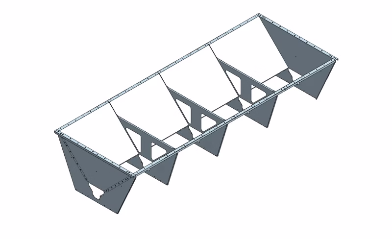 Aftipningskasse Ø135 - 4,0 m - 2,1 m³